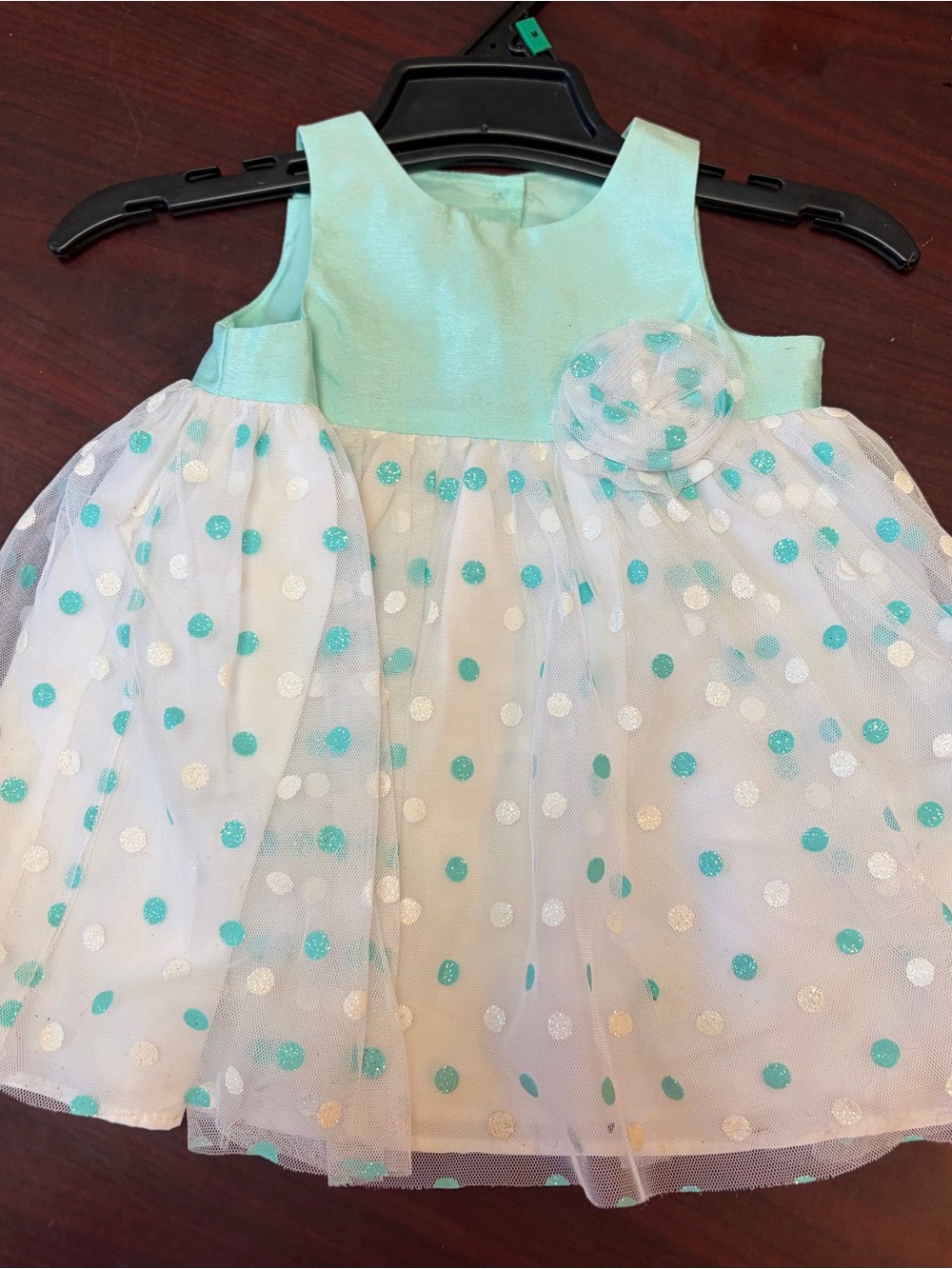 Special Occasions little Girls' Mint Polka Dot Party Dress 3/6 mo